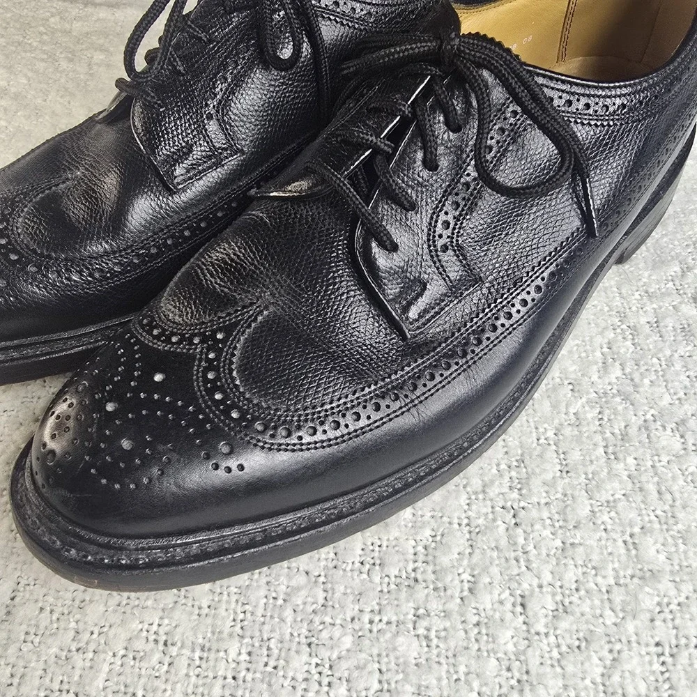 Florsheim Imperial Kenmoor Long Wing 17109 -78 Wing Tip Black Size 10D